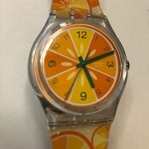 Like New Swatch Watch Orange 🍊 Citrus Slices “SO FRESH!”